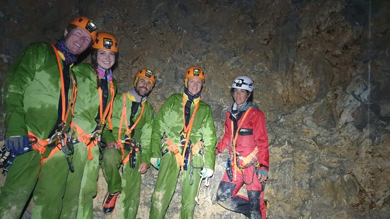 Grande course  entre amis - sortie dans un chourum du Dévoluy