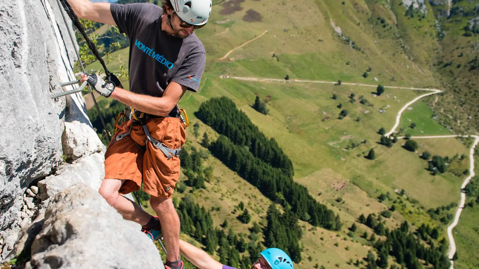 Via ferrata avec un guide