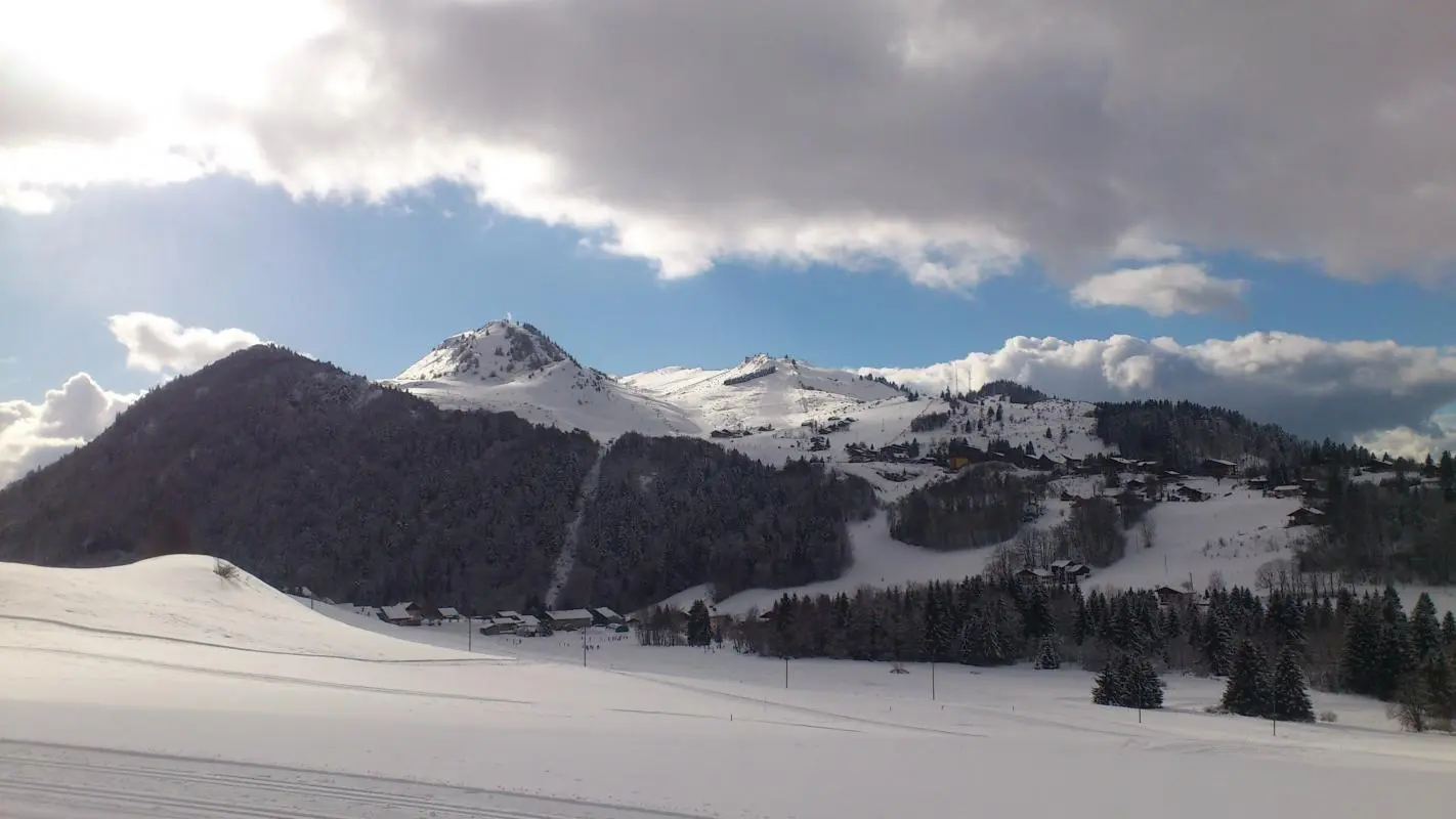 Pistes de ski de fond, 1,5 kms.