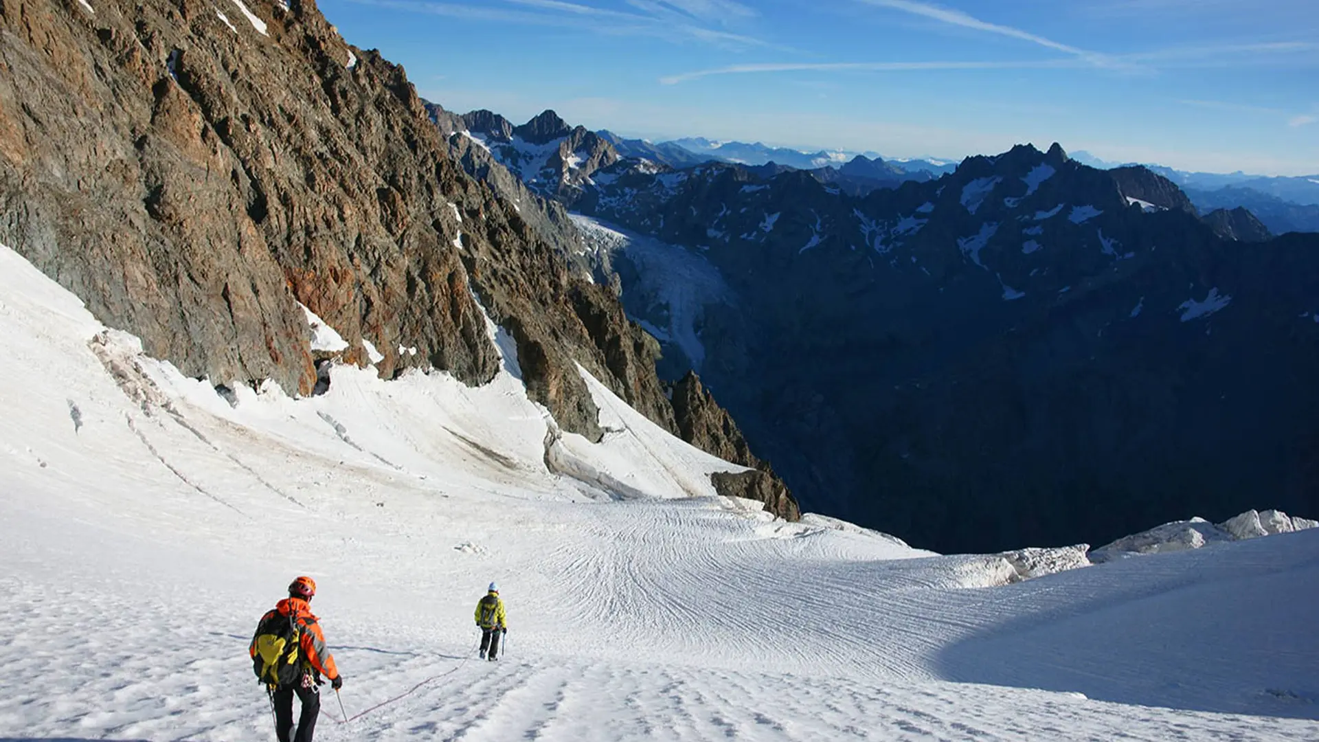 Mont-Pelvoux - Descente du glacier des Violettes