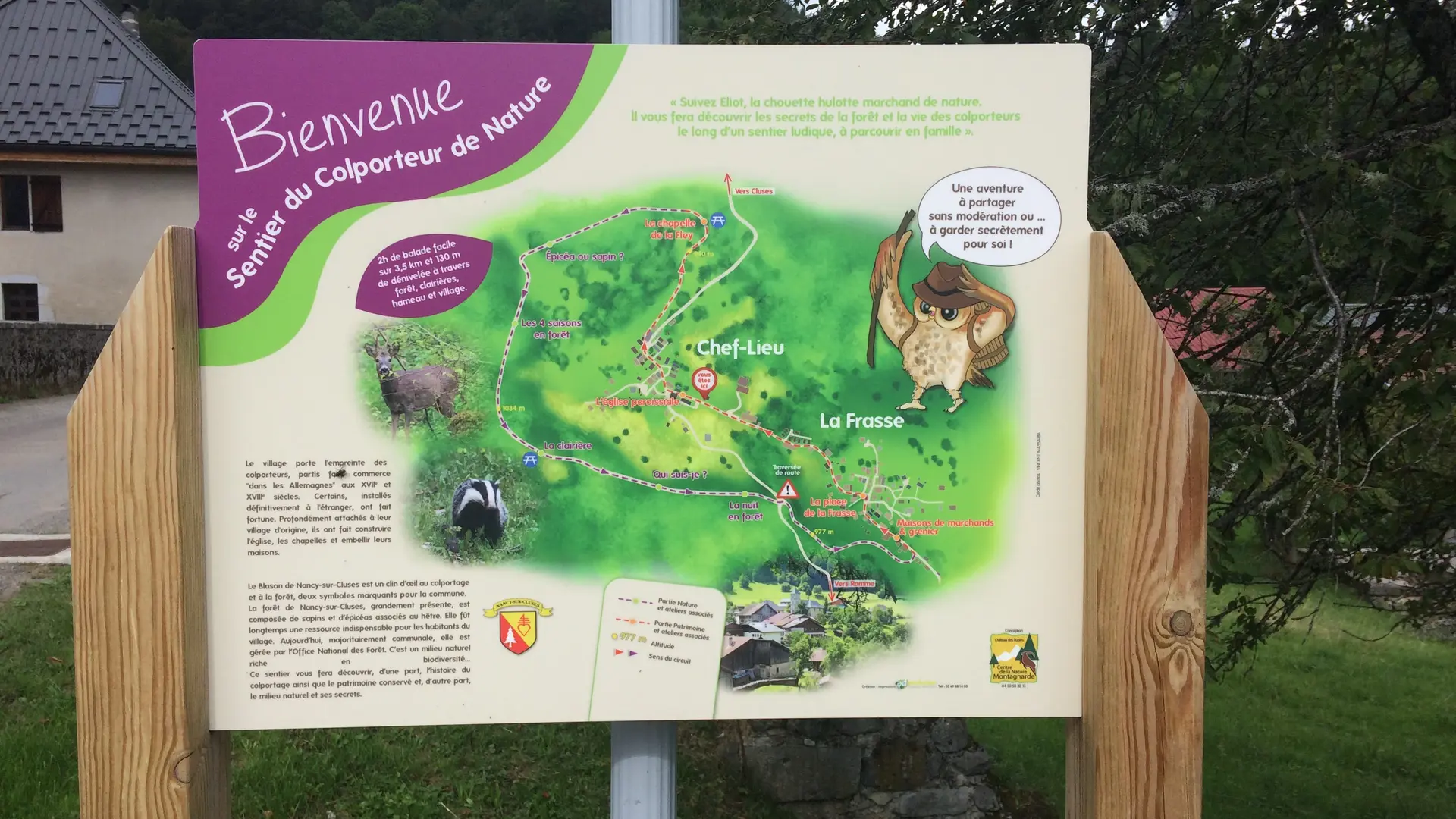 Panneau d'information