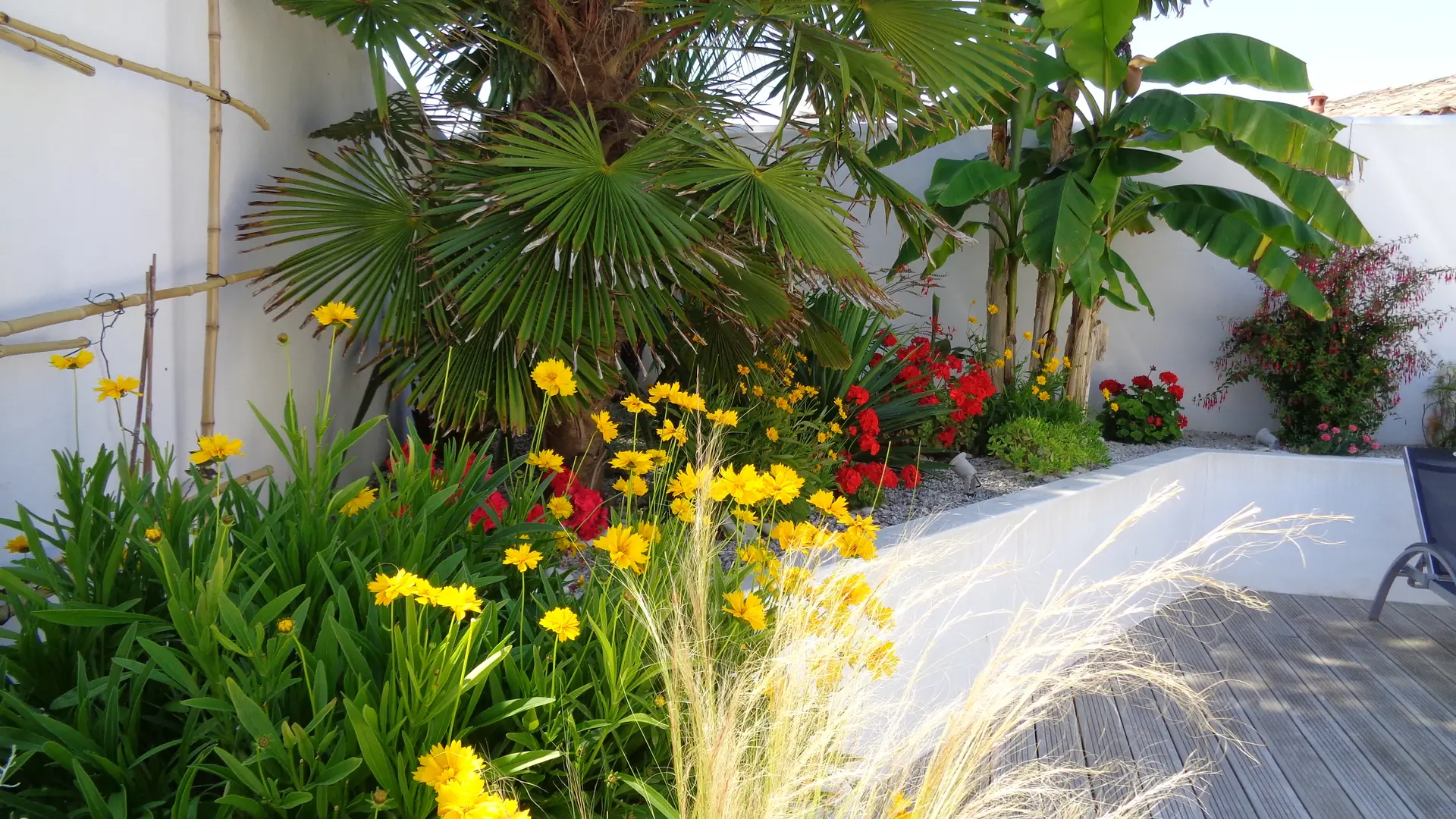 Flowered area