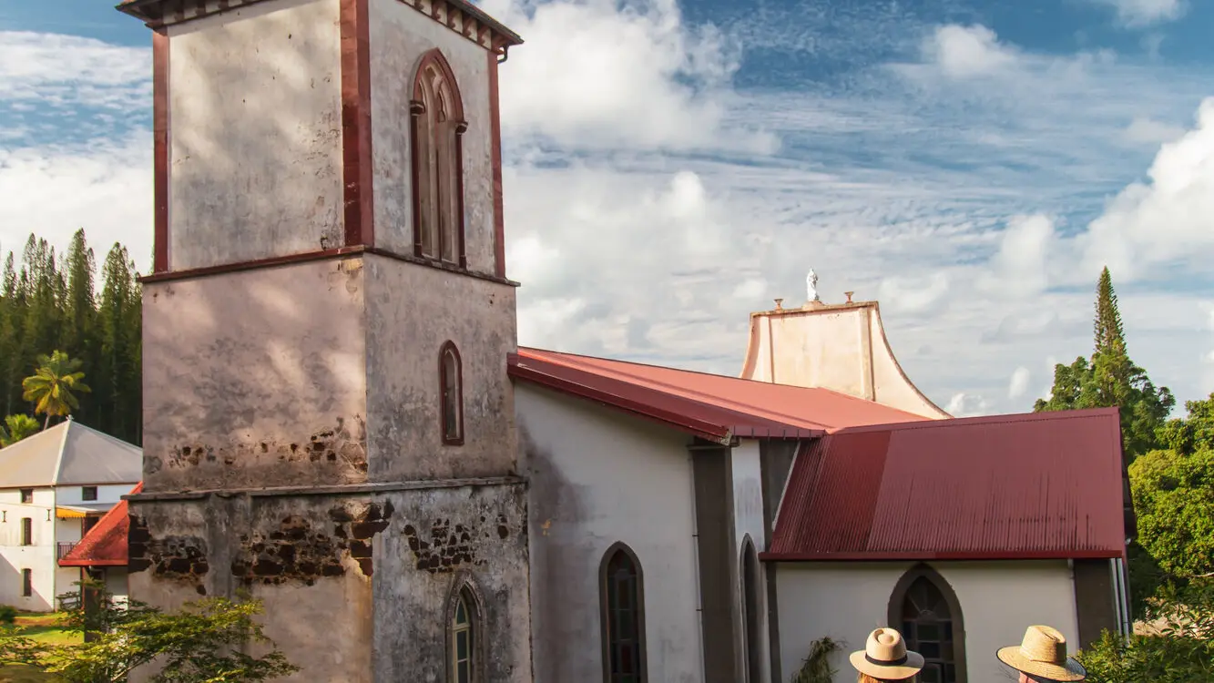 The church of Vao on the Isle of Pines