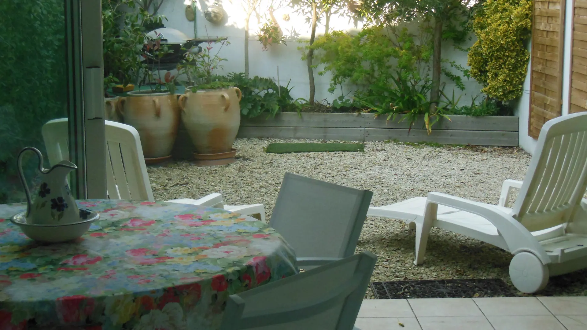 Jardin vu depuis la terrasse