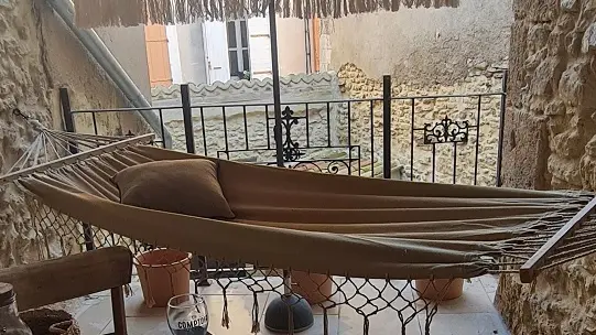 Les terrasses de l'Isle - Studio cosy avec terrasse_L'Isle-sur-la-Sorgue terrasse hamac