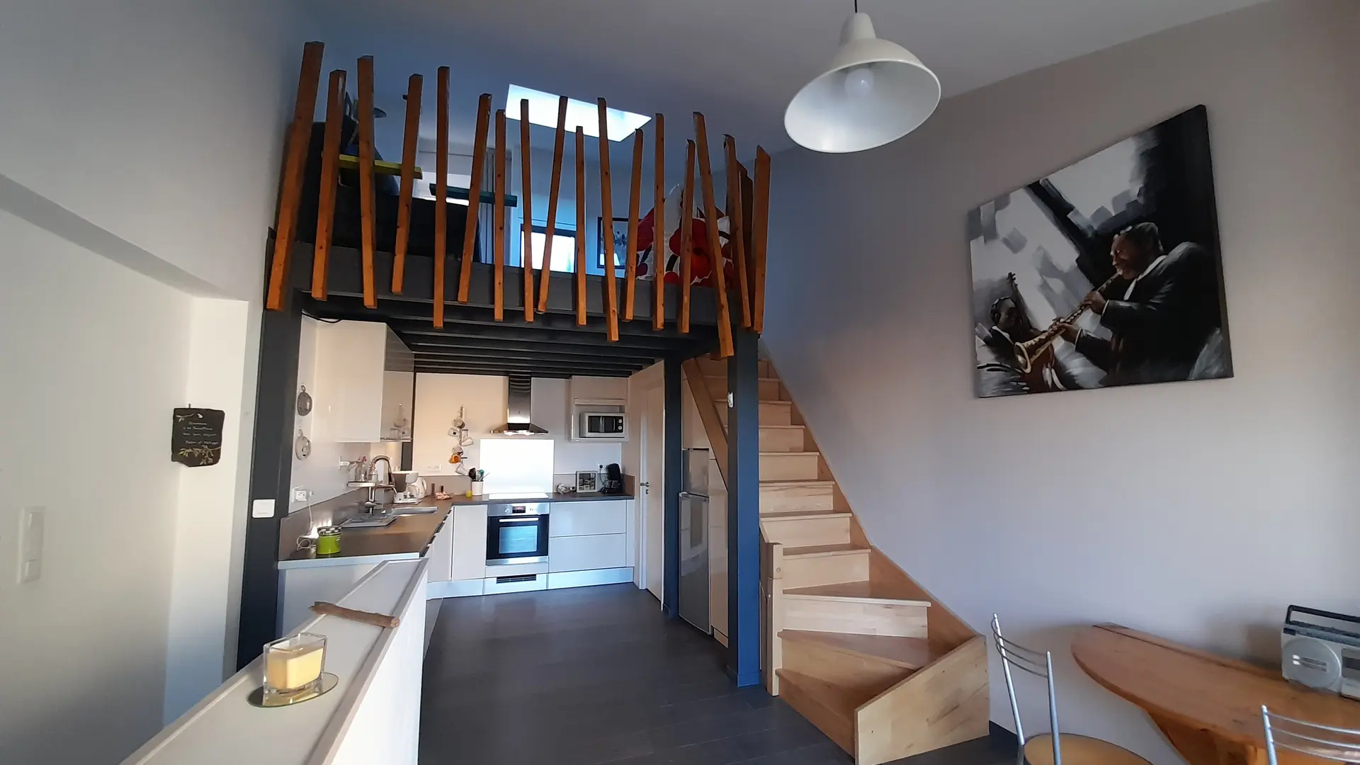 Pièce de vie donnant sur la terrasse