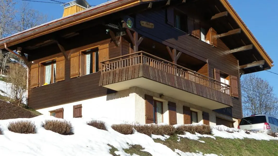 chalet en hiver