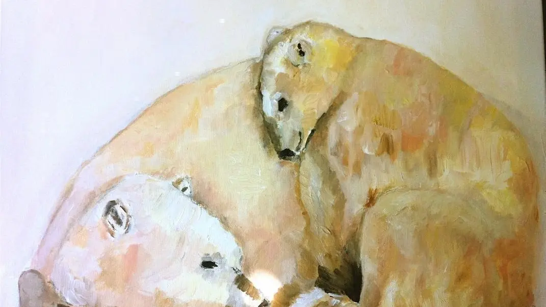 Un tableau de Danièle, l'artiste de la famille