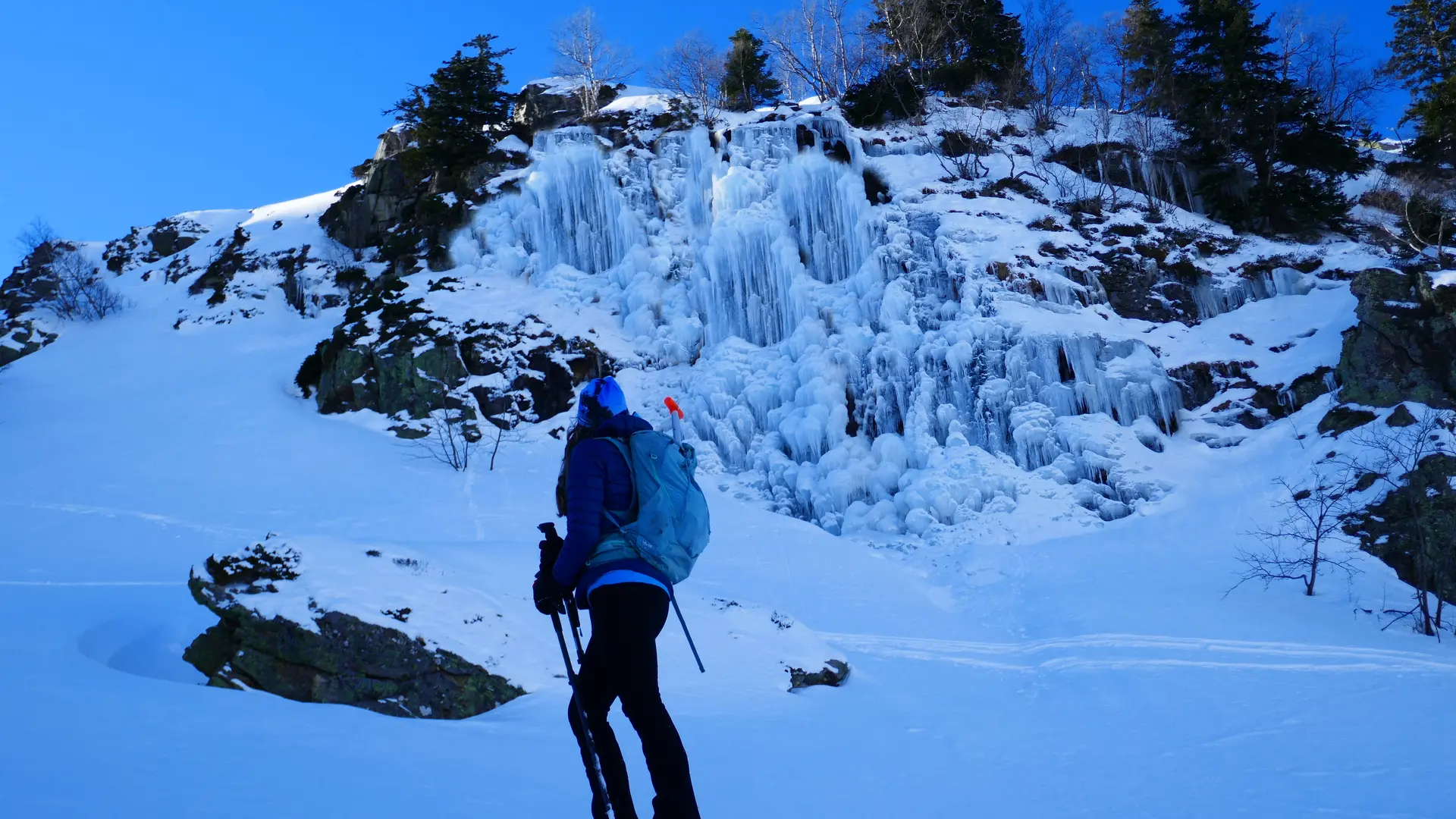 Cascade de glace de Fage Belle