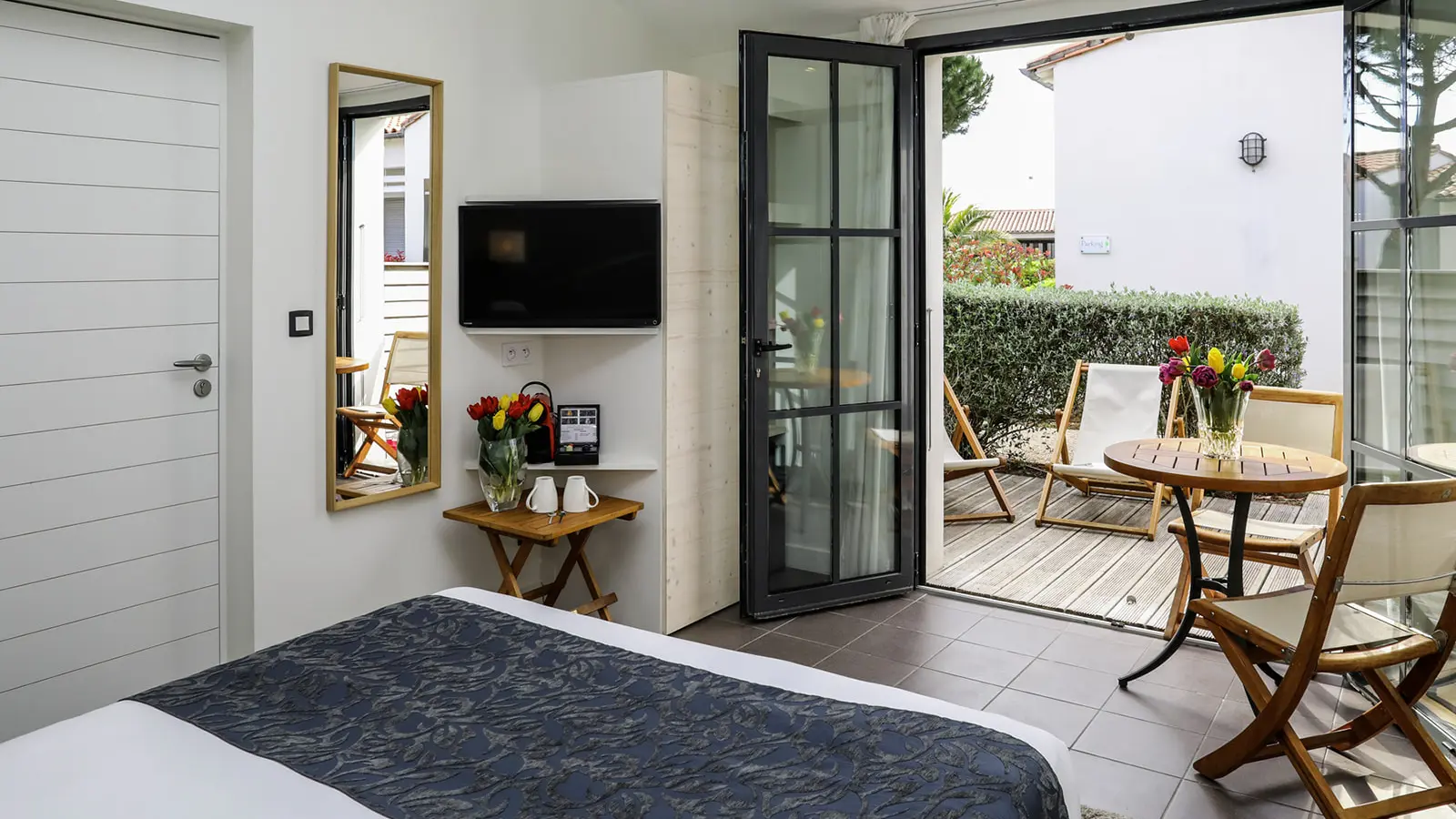 Chambre cosy avec accès terrasse privative