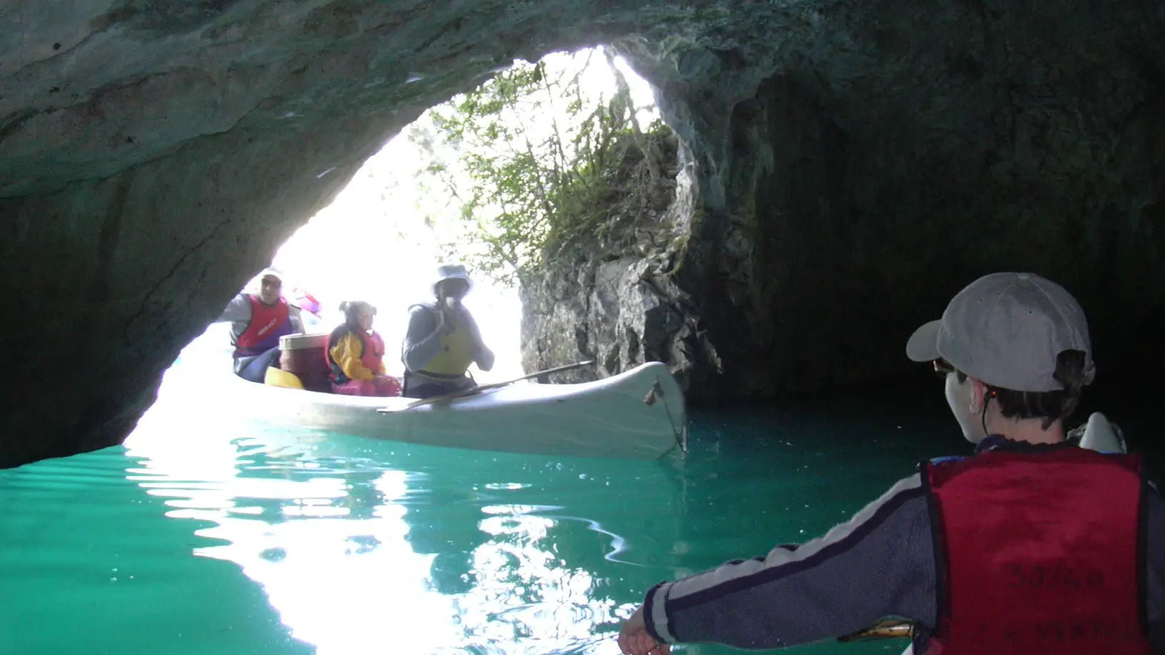 Dans un canoë