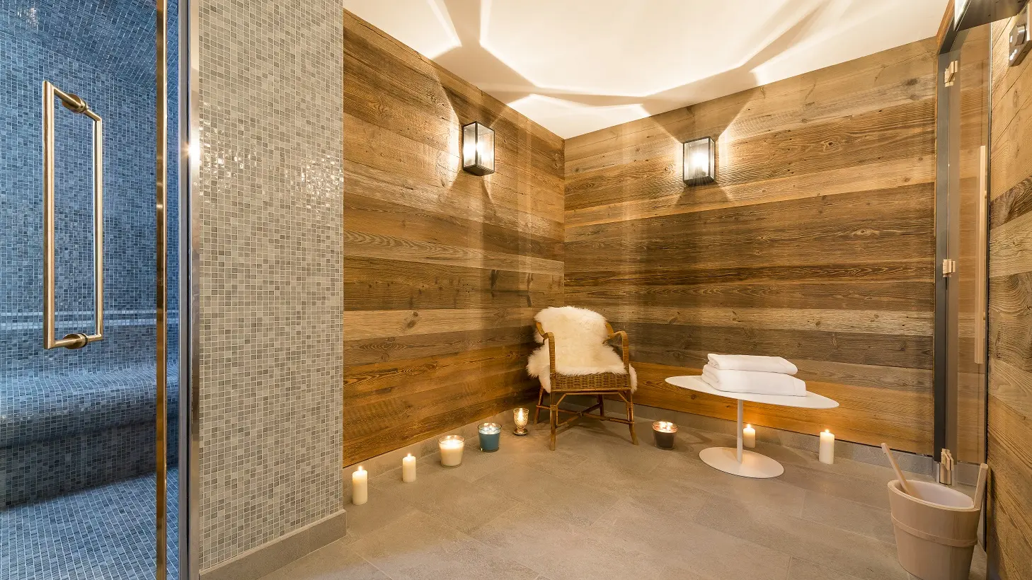Sauna hammam Chalets du jardin alpin Val d'Isère
