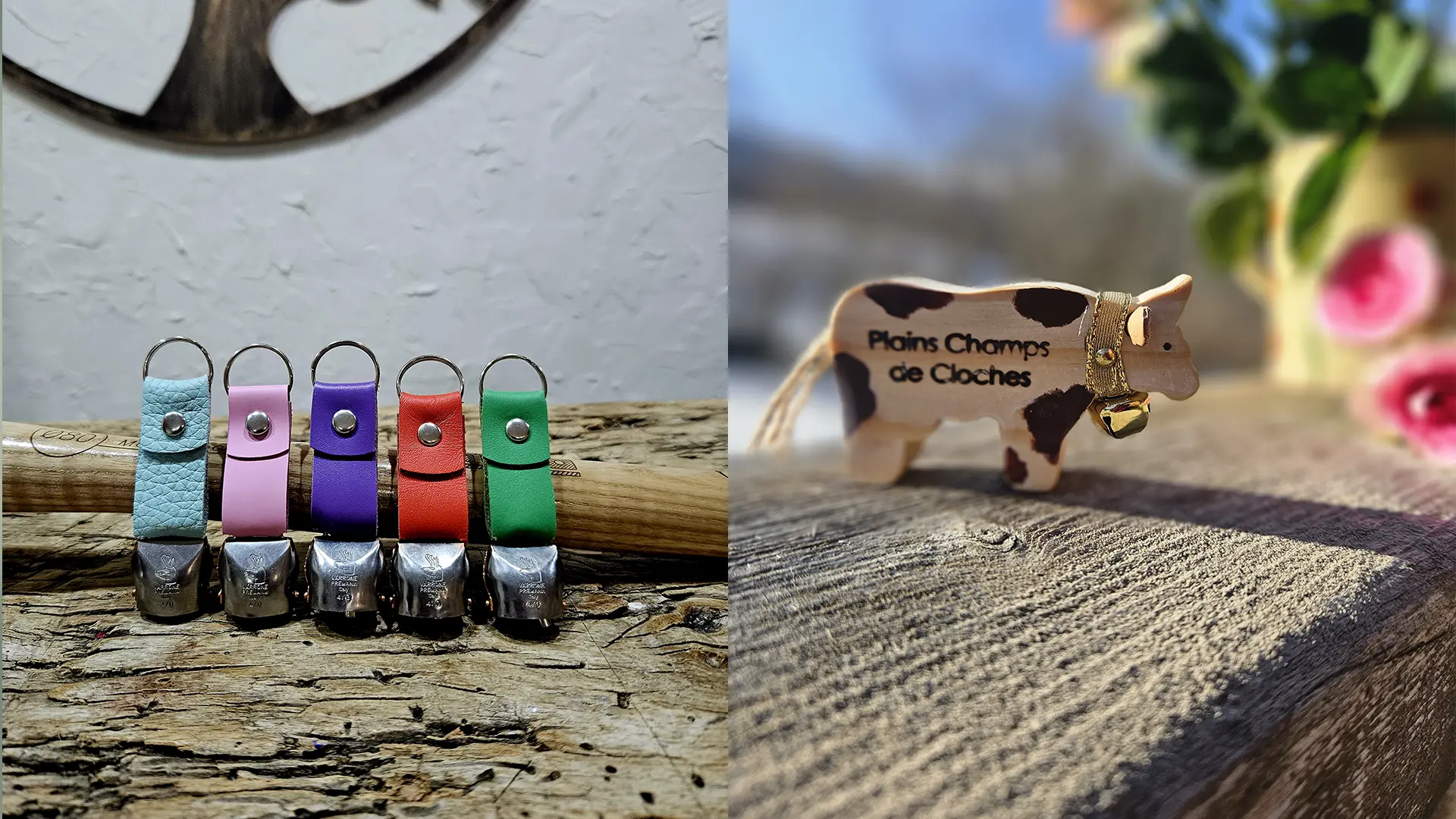 Atelier création d'un porte clé clochette et d'une petite vache en bois_Thônes