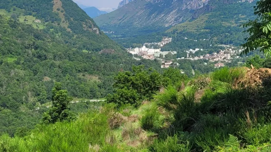 La Camina, vue sur Sinsat depuis Unac