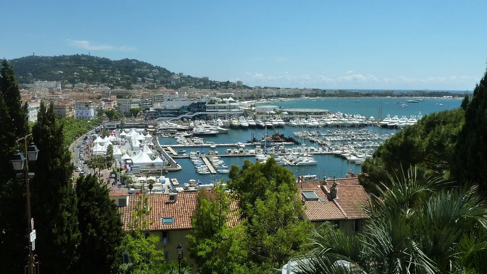 Vue sur la baie de Cannes