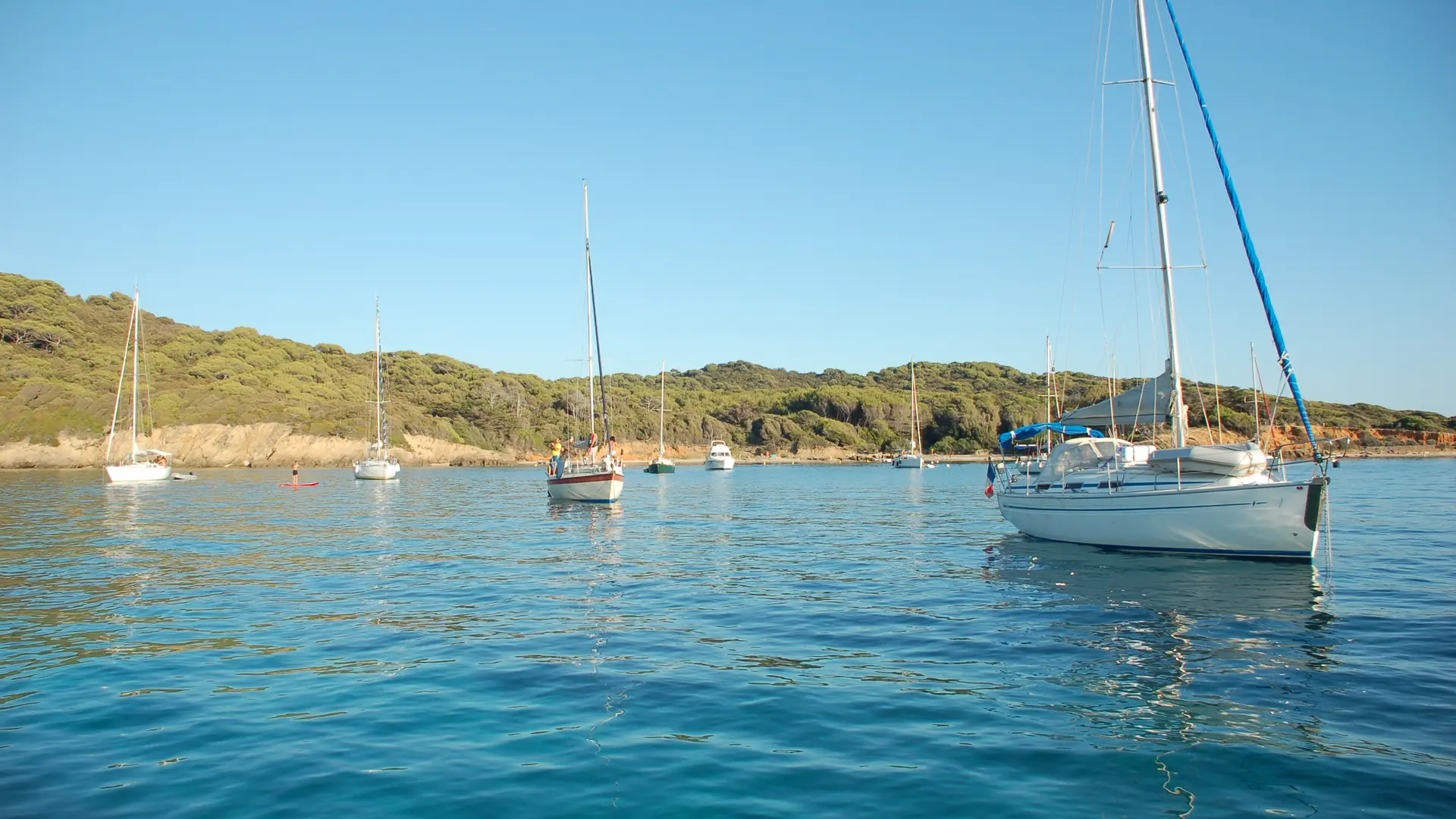 La plage du Langoustier à Porquerolles