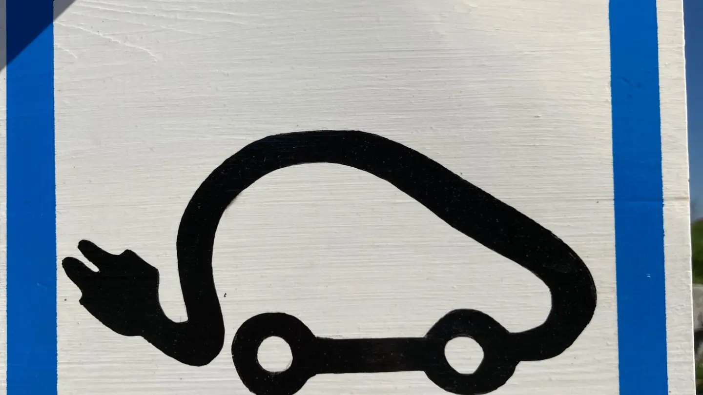 Logo borne recharge voiture électrique