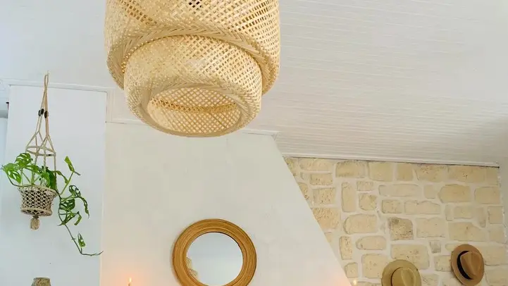 Wohnzimmerbeleuchtung und Kamin