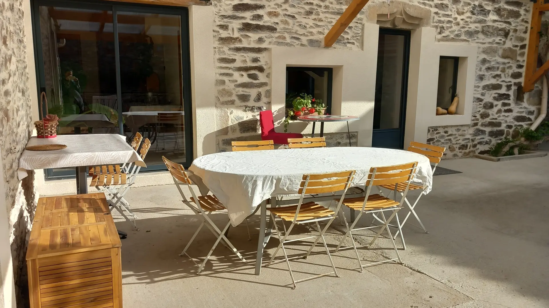 Terrasse ensoleillée