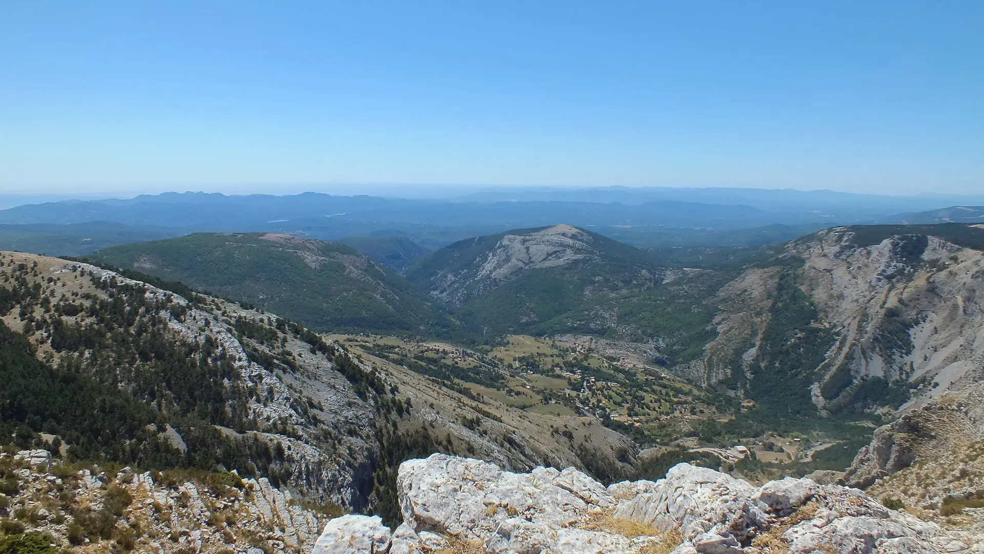 Vue sur les gorges de la Siagne