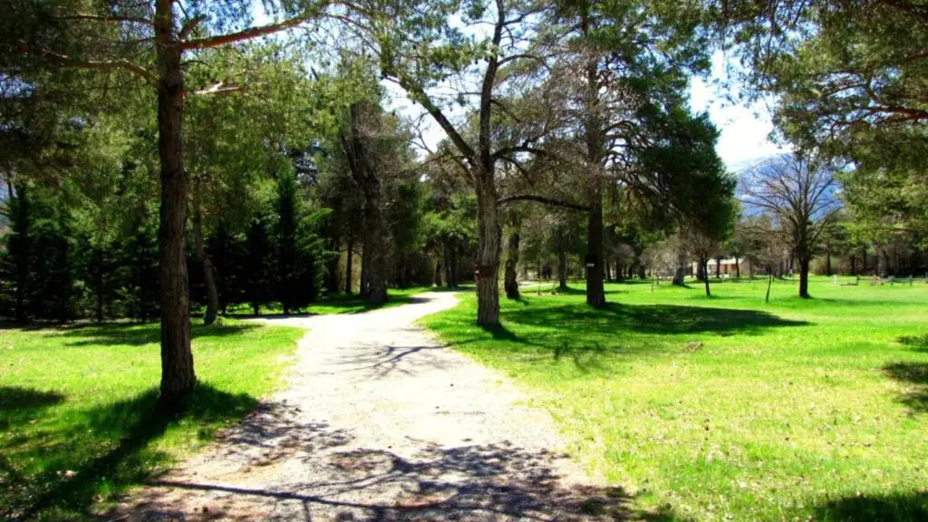 Intérieur camping en été