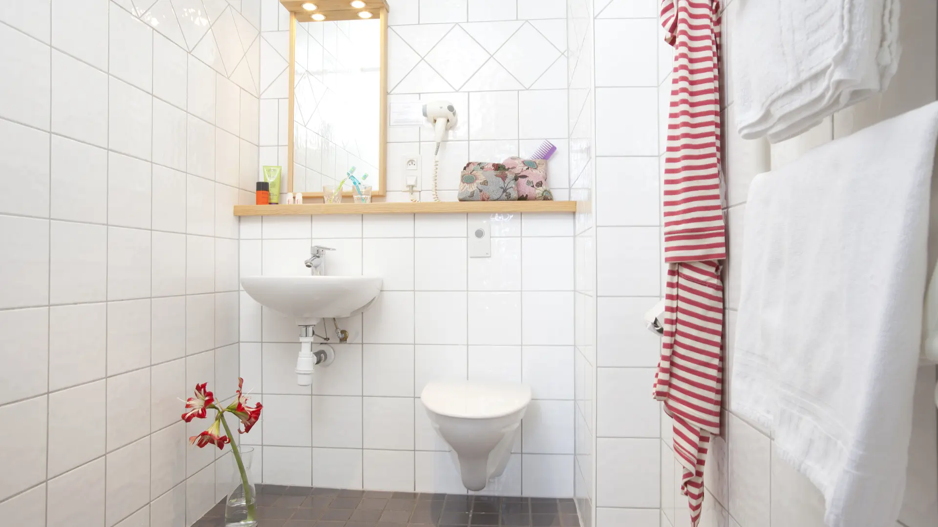 salle de bain, chambre standard