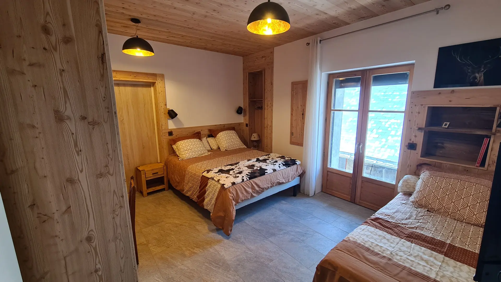 Chambre lit 160 et lit 90