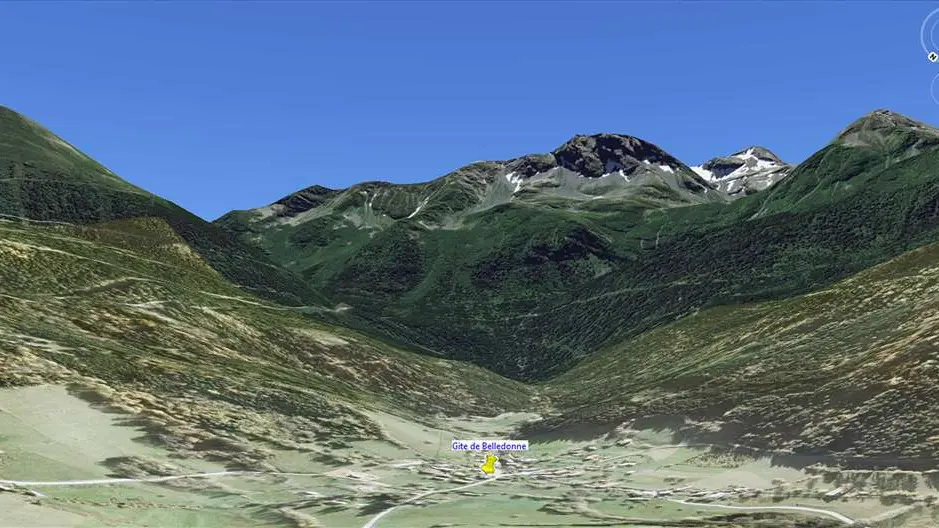 Vue Google maps de La Boutière au pied du Ferrouillet