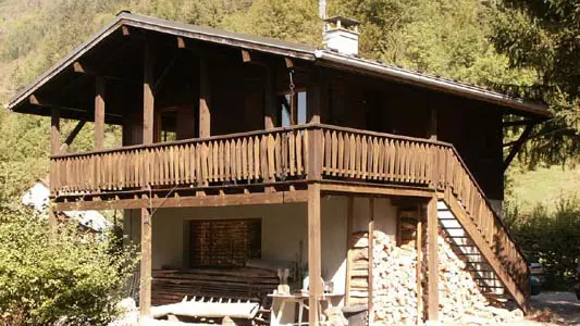Vue sur le chalet des Vallons