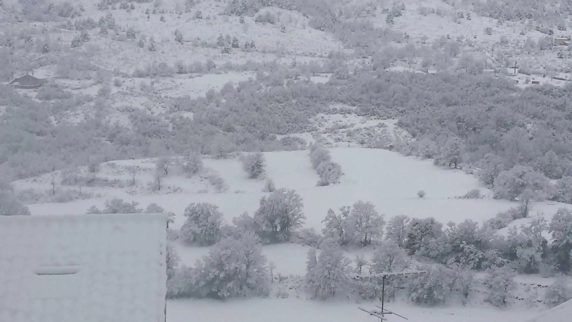 Vue enneigé sur le Cheiron