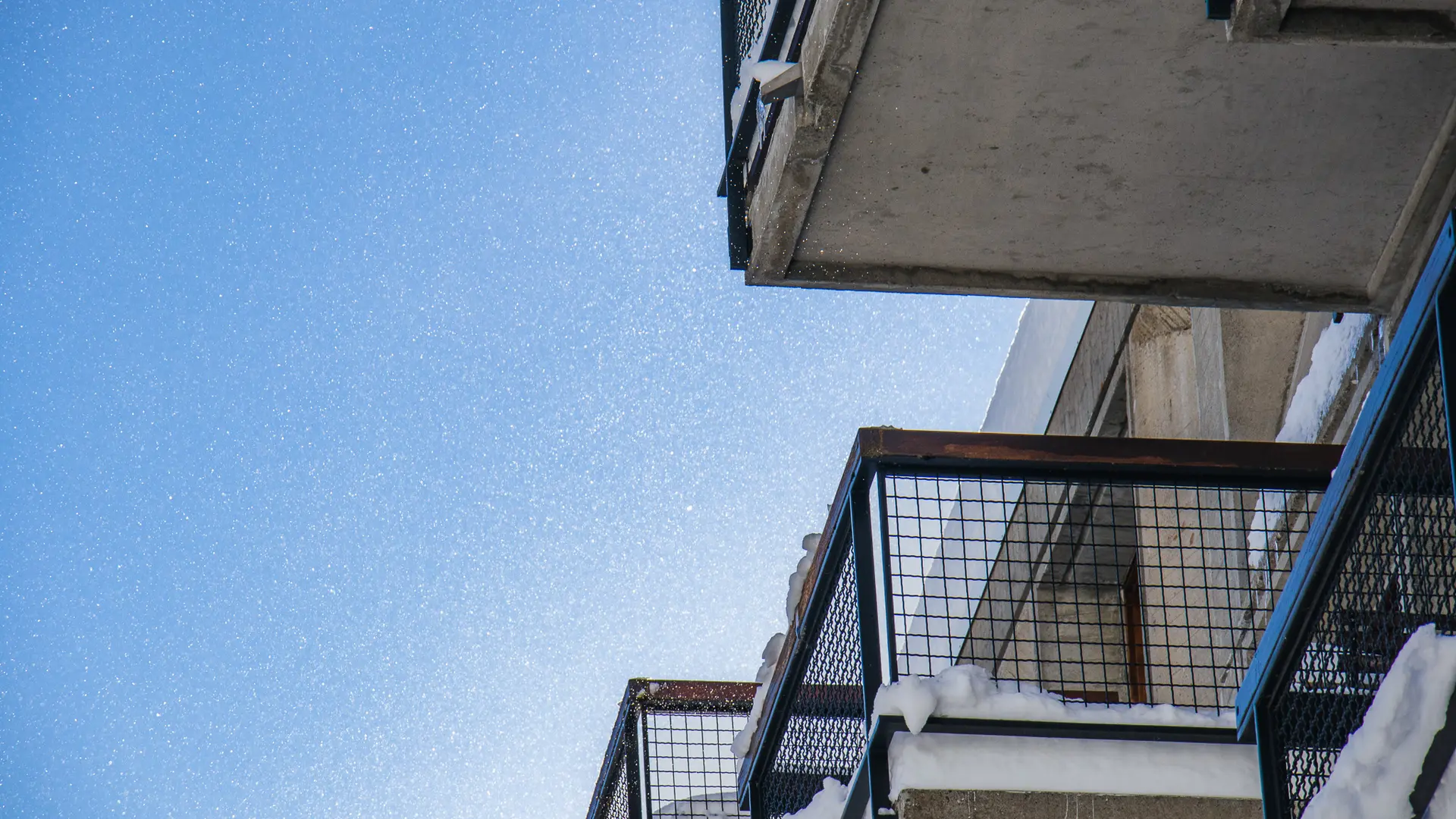 Gros plan des balcons