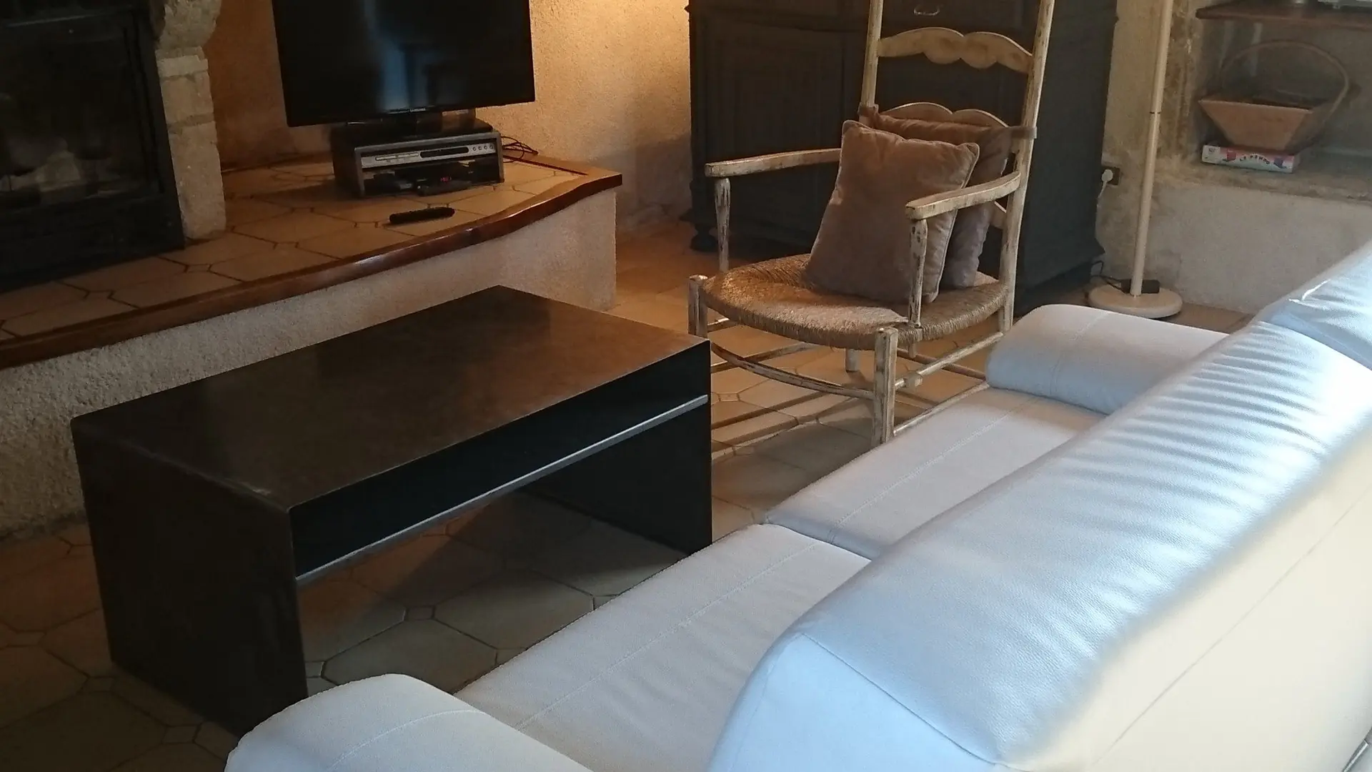 Salon cheminée insert