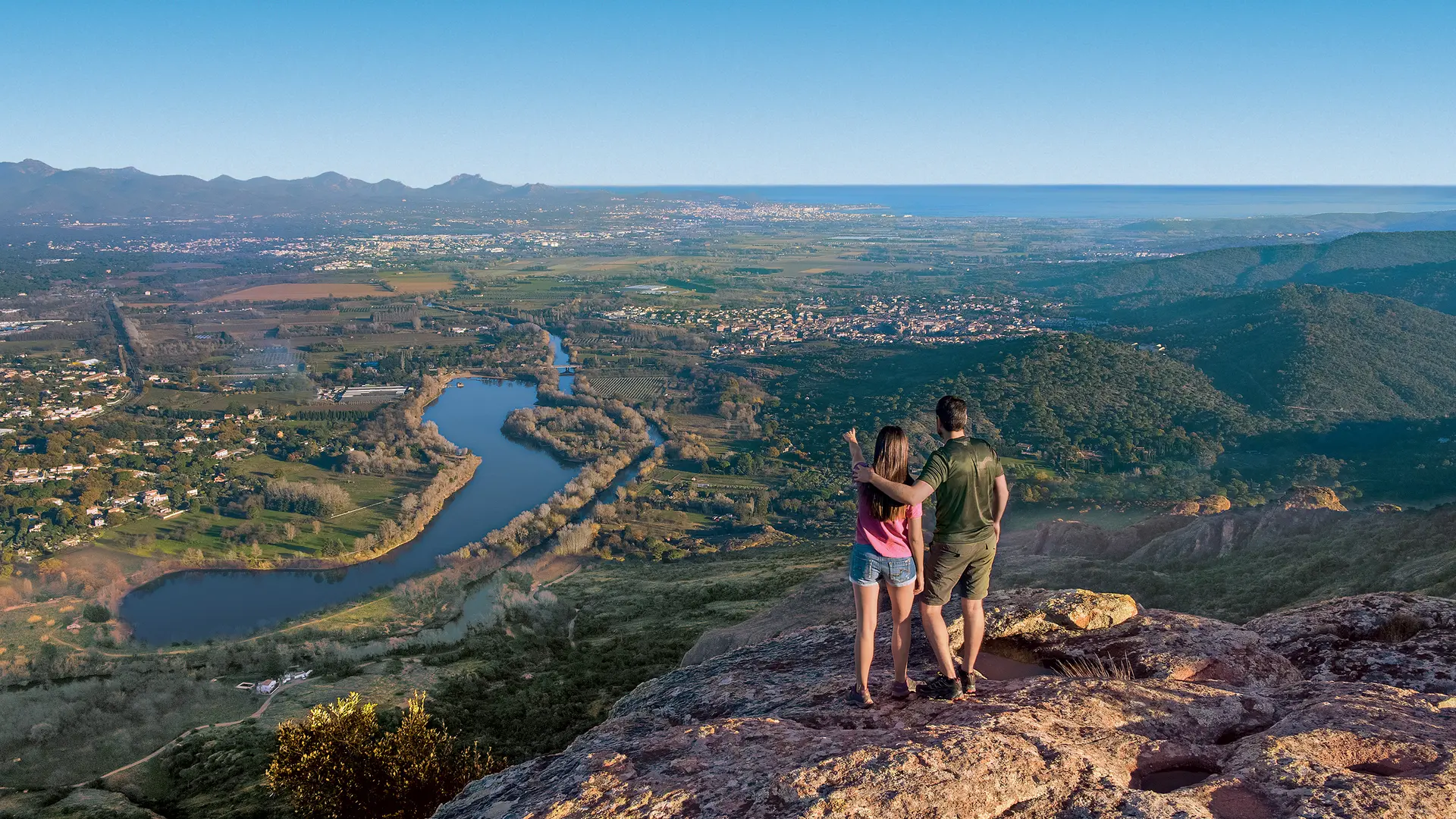 Vue en haut du Rocher de Roquebrune