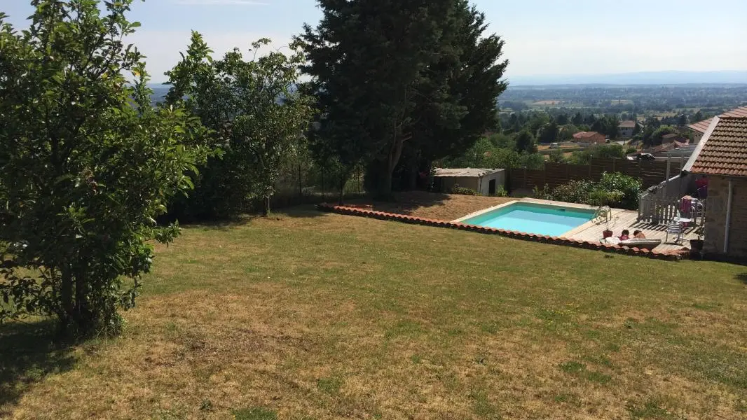 En haut du jardin