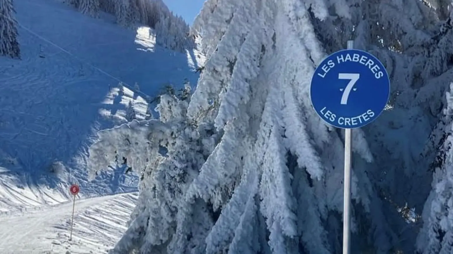 Piste bleue des crêtes
