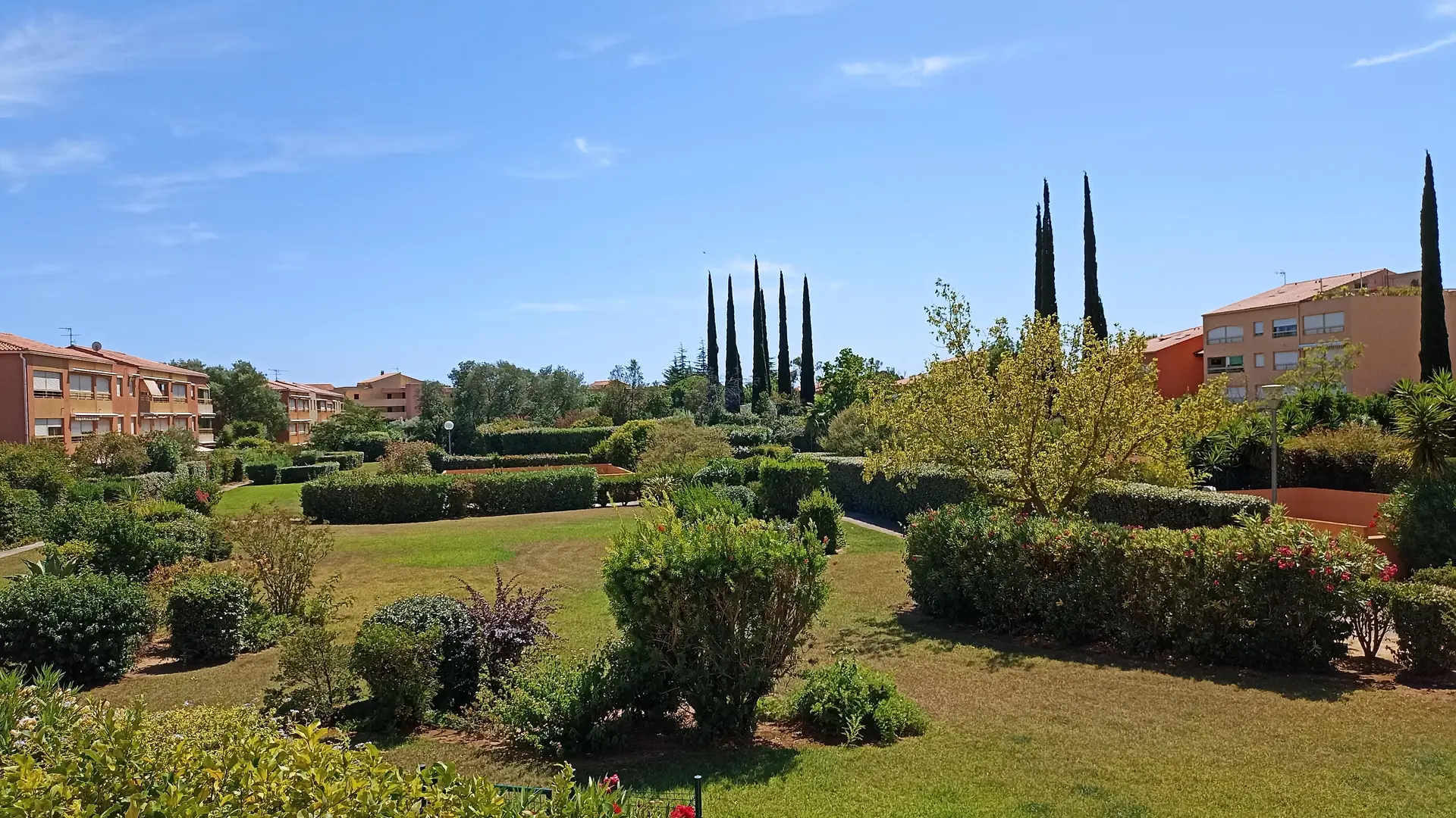 Vue jardin résidence