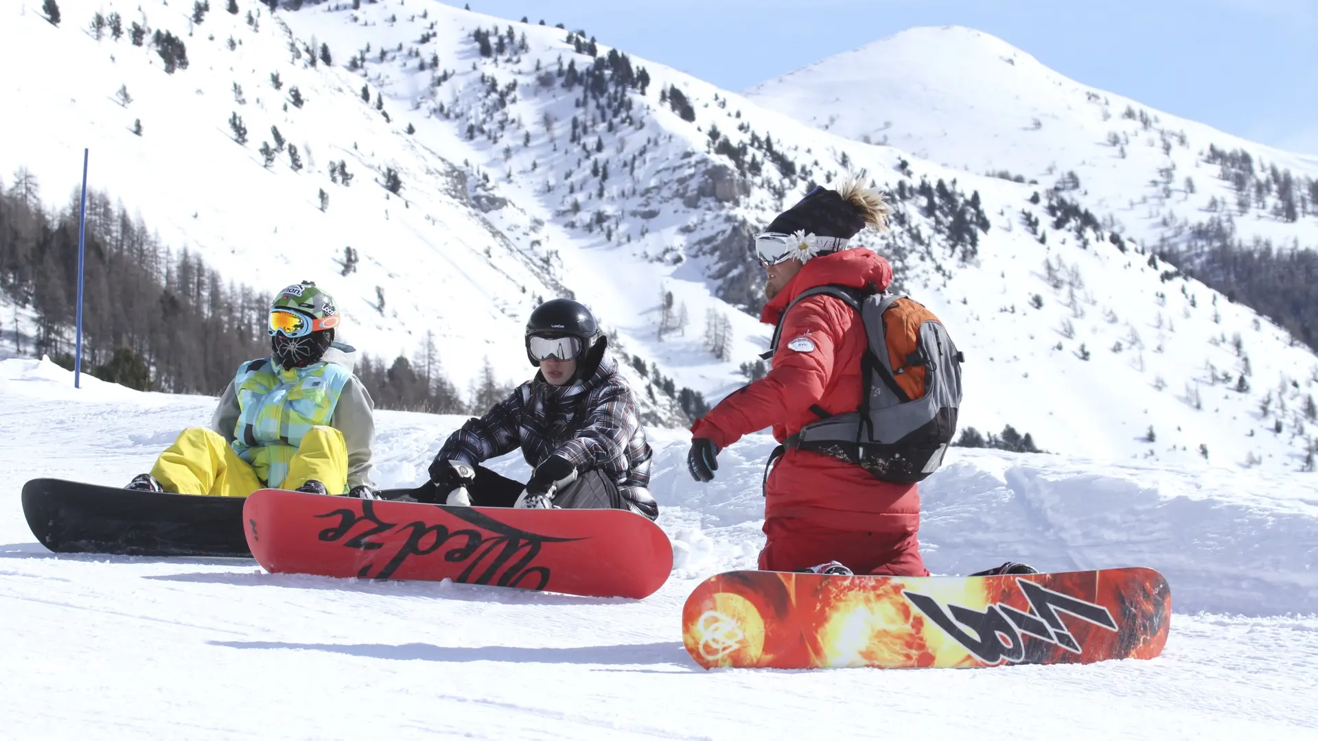 Cours de snowboard