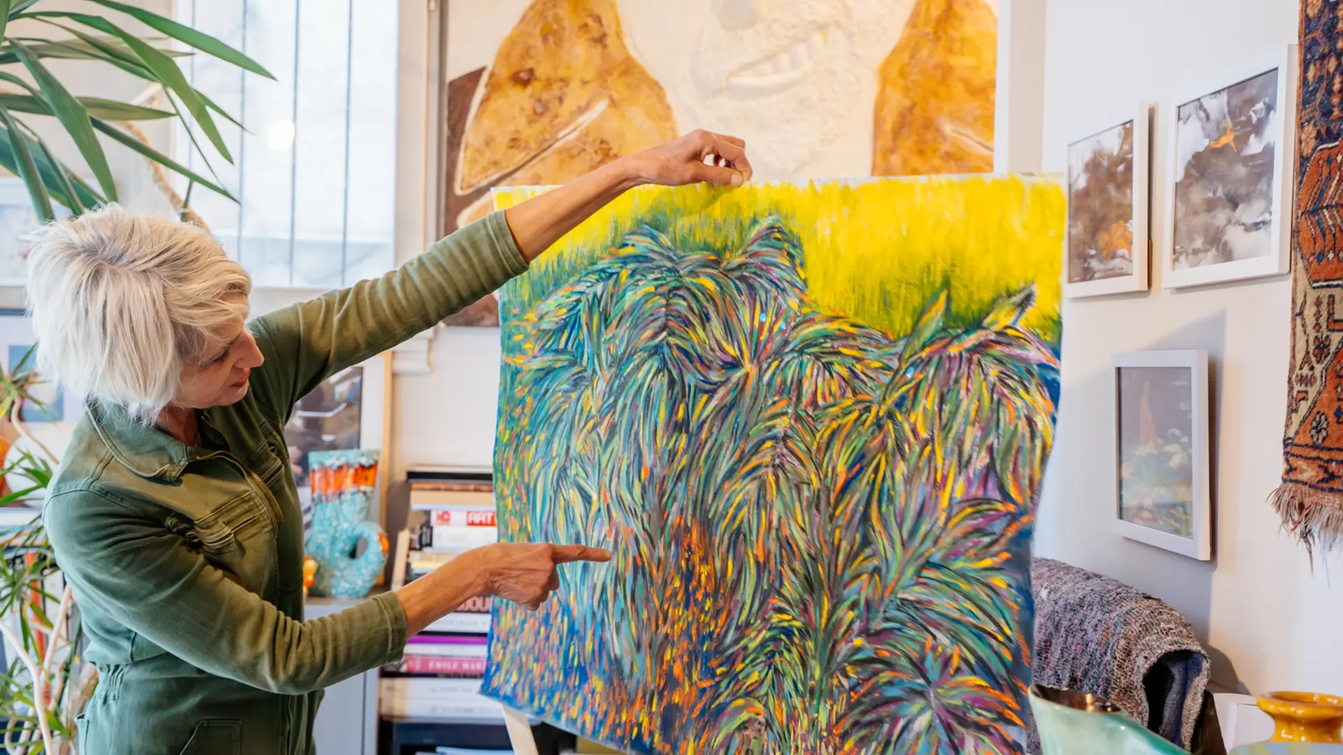 Atelier peintre-sculpteur Sylvia Rhud, Castillon - lesconteurs