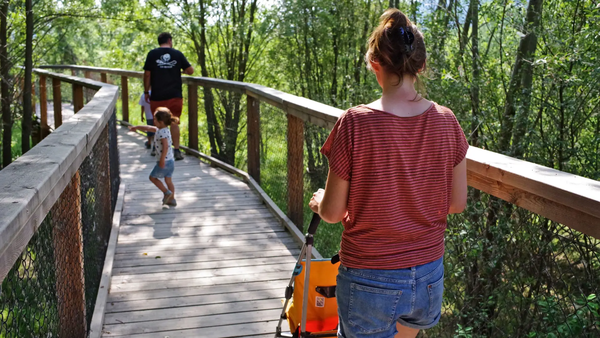 Le sentier sur pilotis