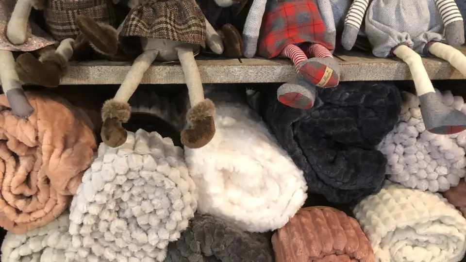 Peluches et plaids