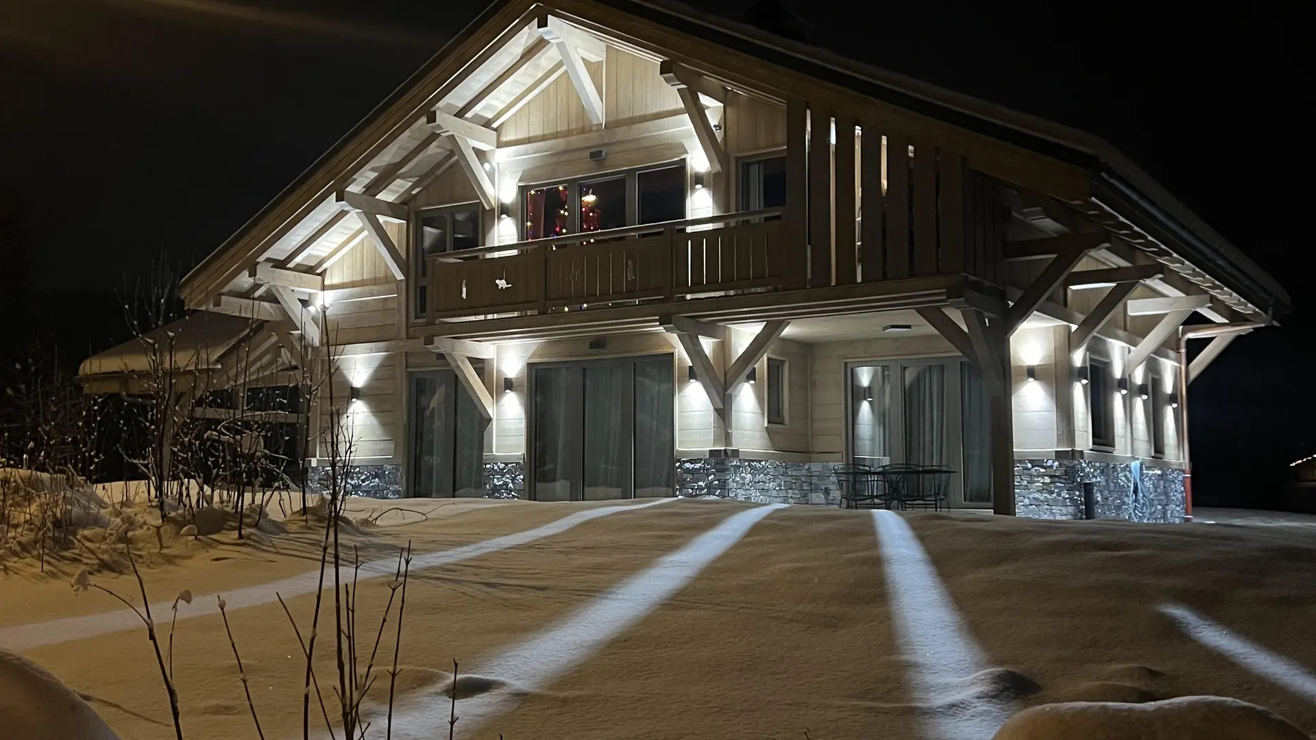 Chalet illuminé
