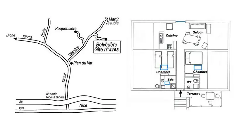 Gîte Chez José-Le plan-Belvédère-Gîtes de France des Alpes-Maritimes