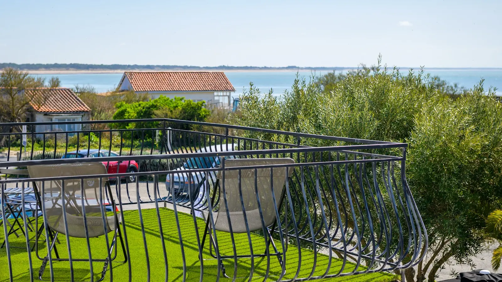 Balcon avec vue sur l'océan