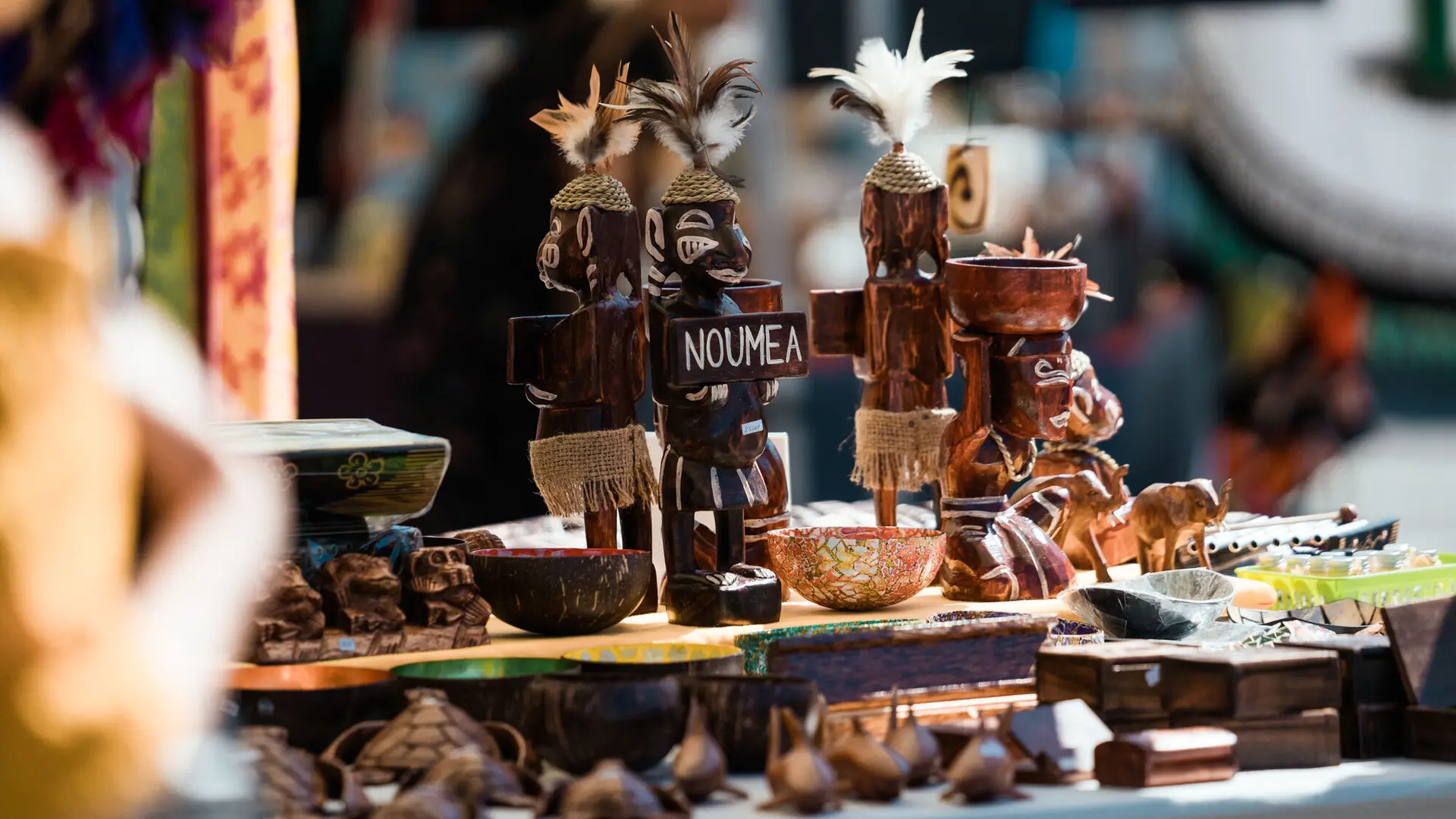 Artisanat locale au Marché de Nouméa