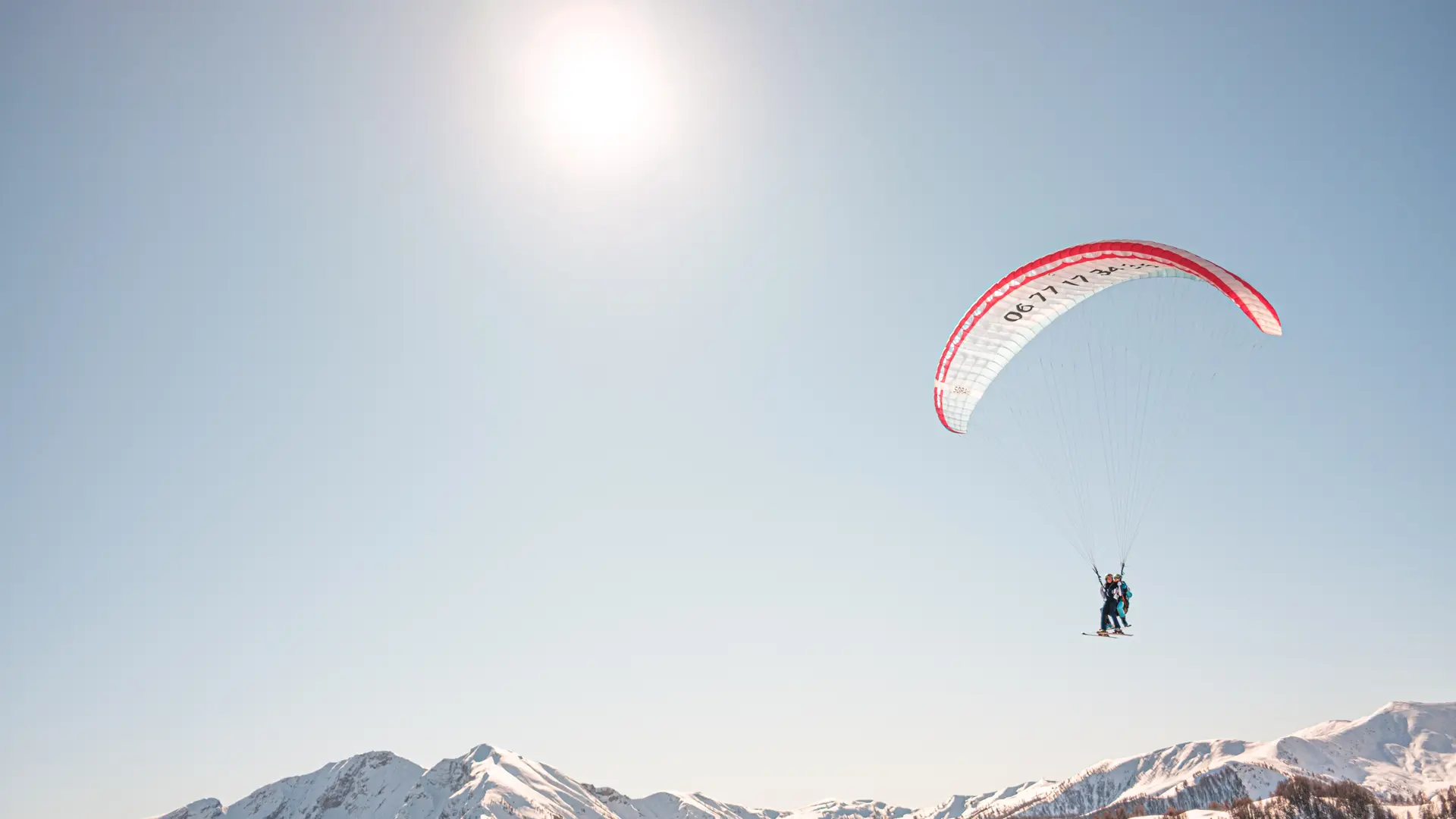 Vol a ski avec PraLoup Parapente