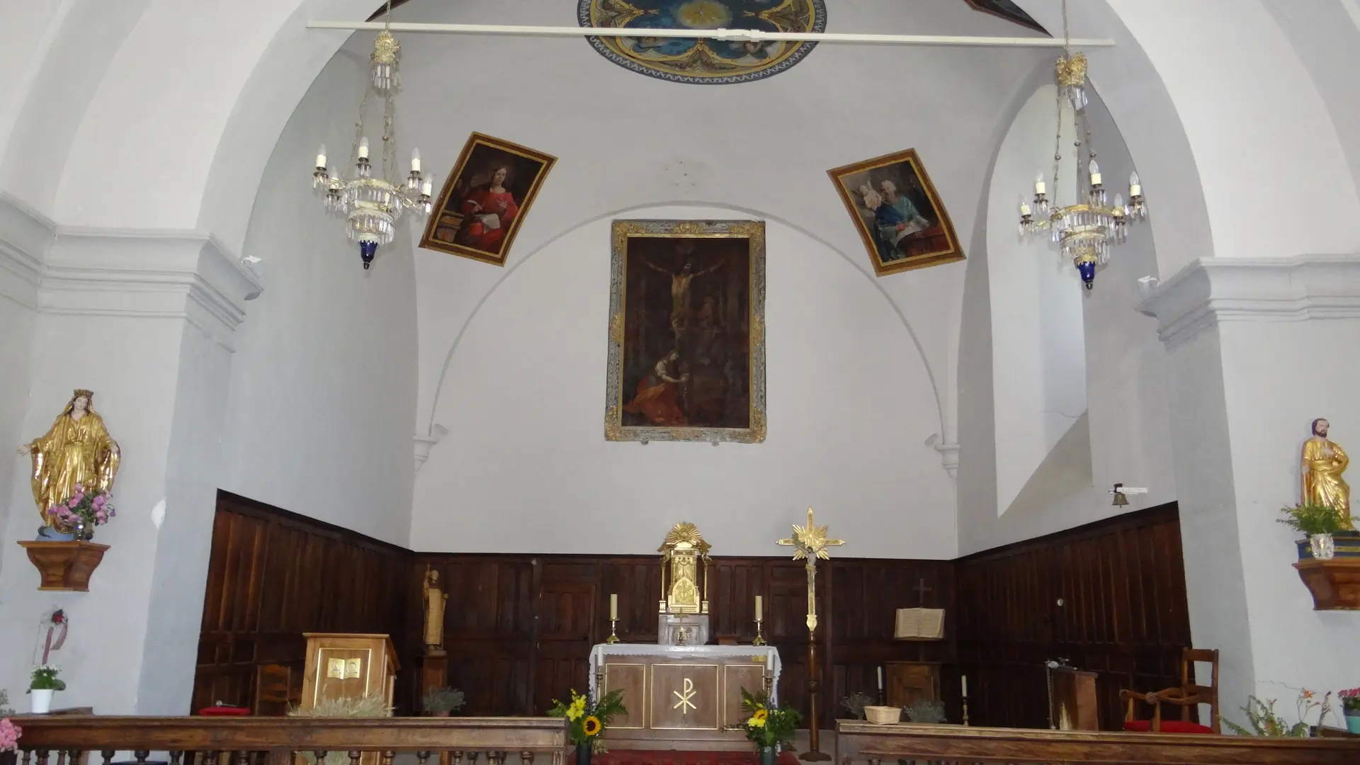 Eglise Sainte-Marie-Madeleine à Freissinières, le choeur