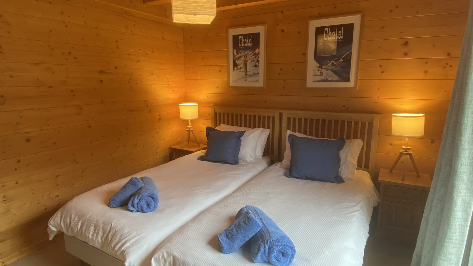 Chambre lits simples
