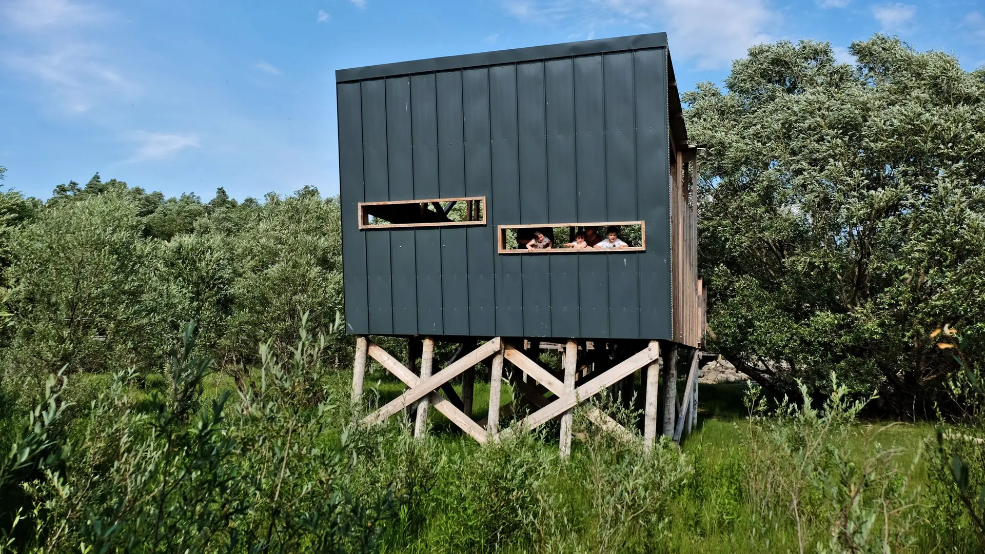 Le poste d'observation en fin de parcours