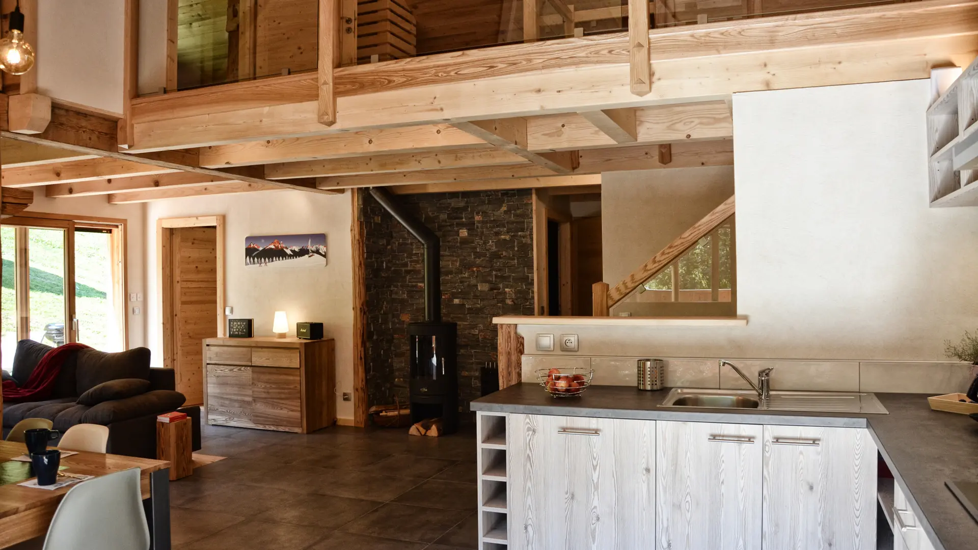 Cuisine salle à manger - Les Clefs des Cimes - Les Clefs, Haute-Savoie