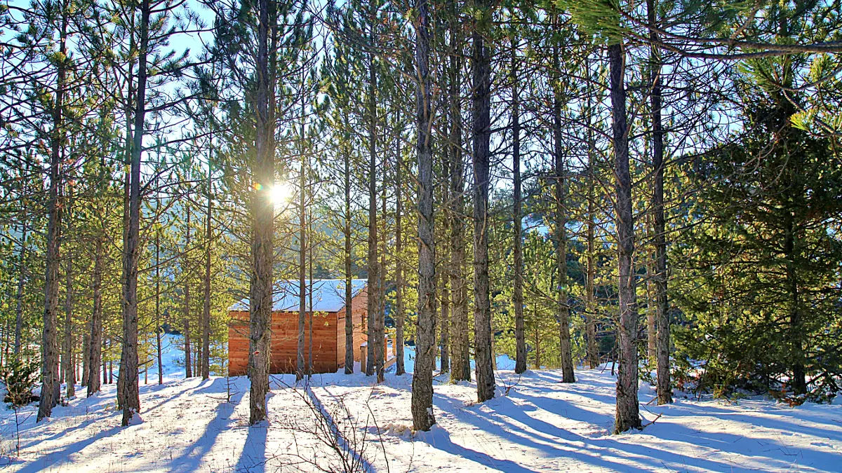 Cabane Cassiopée hiver